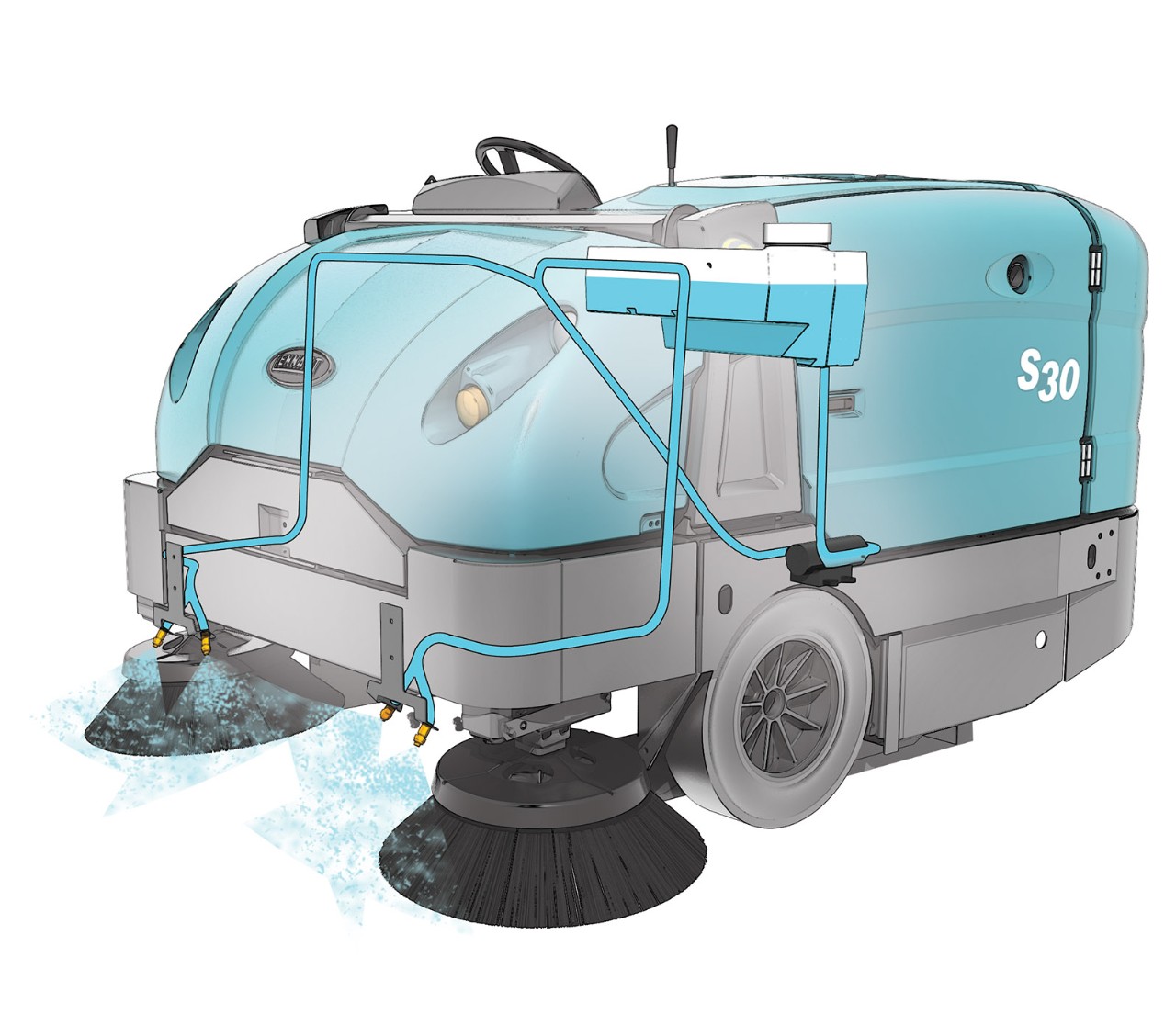 Tennant Wet Sweeping Tennant Wet Sweeping