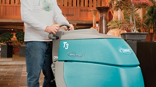 T3 Walk-Behind Floor Scrubber with ec-H2O technology
