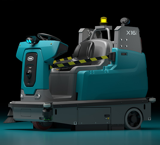 X16 SWEEP Autonomous Sweeper left