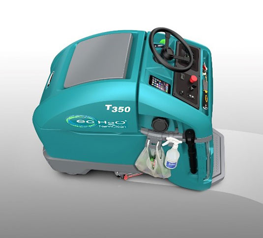 T350 Stand-On Scrubber with accessory clips T350 Stand-On Scrubber with accessory clips