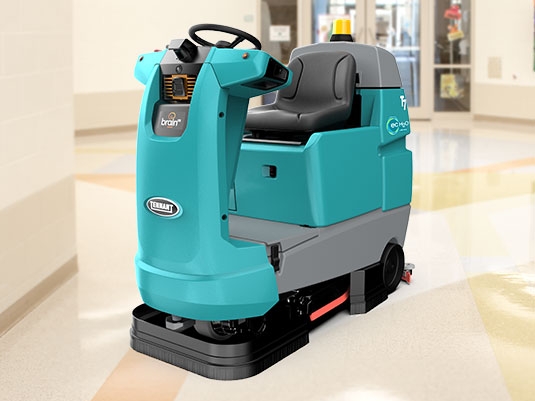 T7AMR Robotic Floor Scrubber cleaning a school / education facility