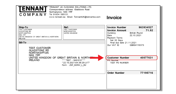 Sample invoice