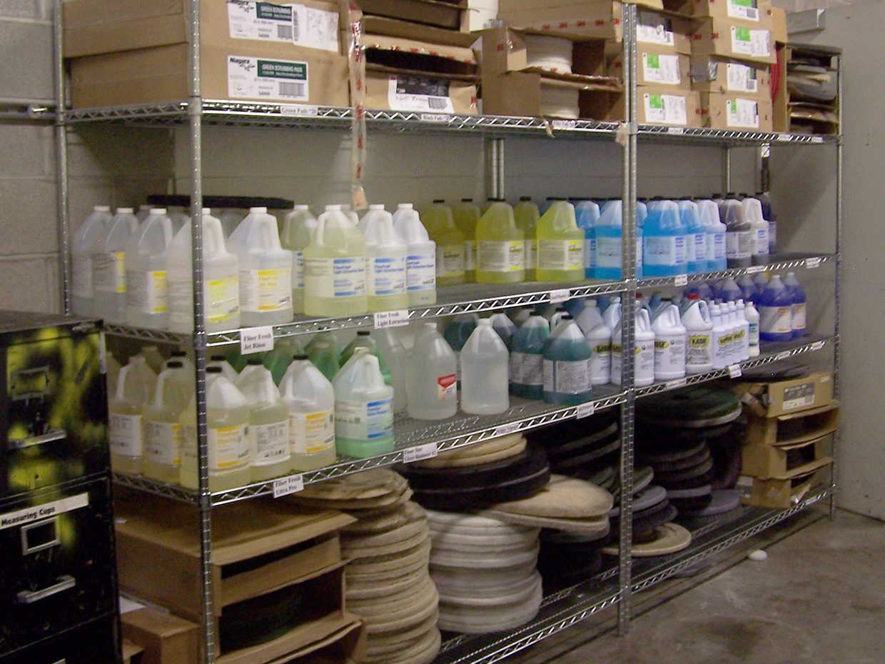 Cleaning Closet with Chemical Clutter Cleaning Closet with Chemical Clutter