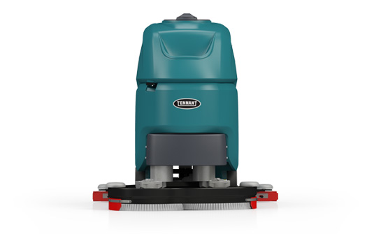 Tennant T390 floor scrubber front of machine Tennant T390 floor scrubber front of machine