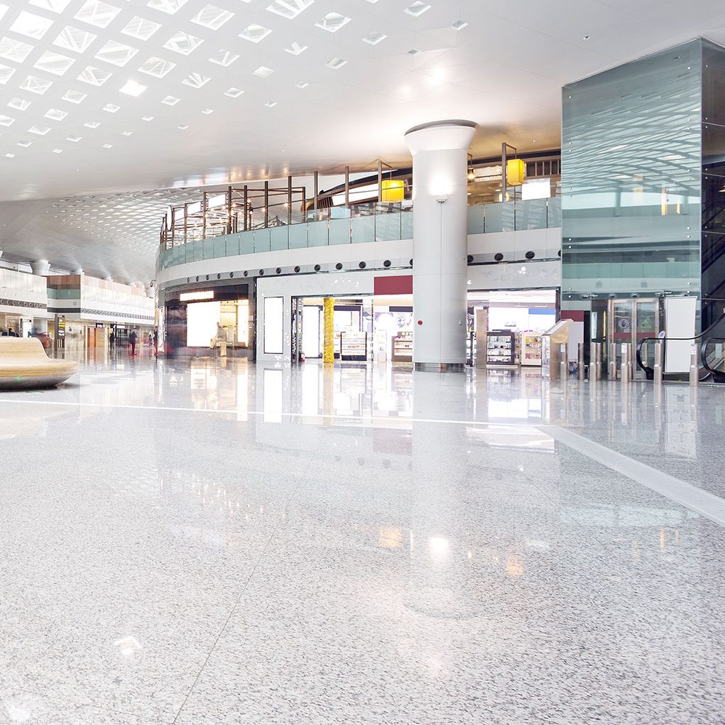 Retail Environment with Shiny Flooring Retail Environment with Shiny Flooring