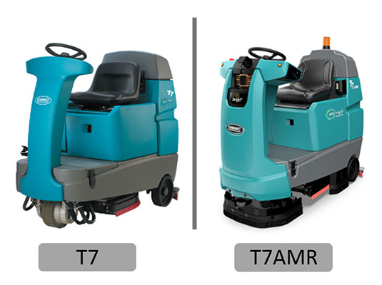 T7 y T7AMR una al lado de la otra