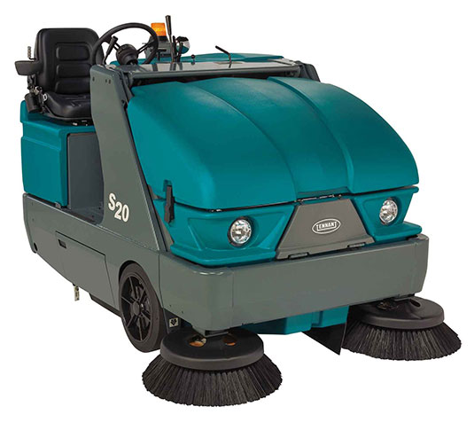 Varredora compacta média, de condutor sentado S20 da Tennant Varredora compacta média, de condutor sentado S20 da Tennant